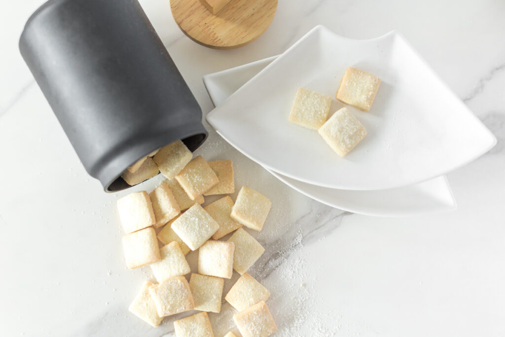 lifestyle product photos of baked goods with cozy kitchen styling
