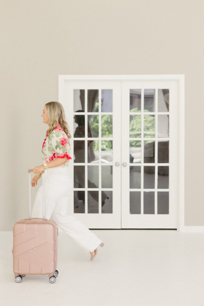 Luxury wedding travel planner going on trip, brand photography session by Lisa Kathan