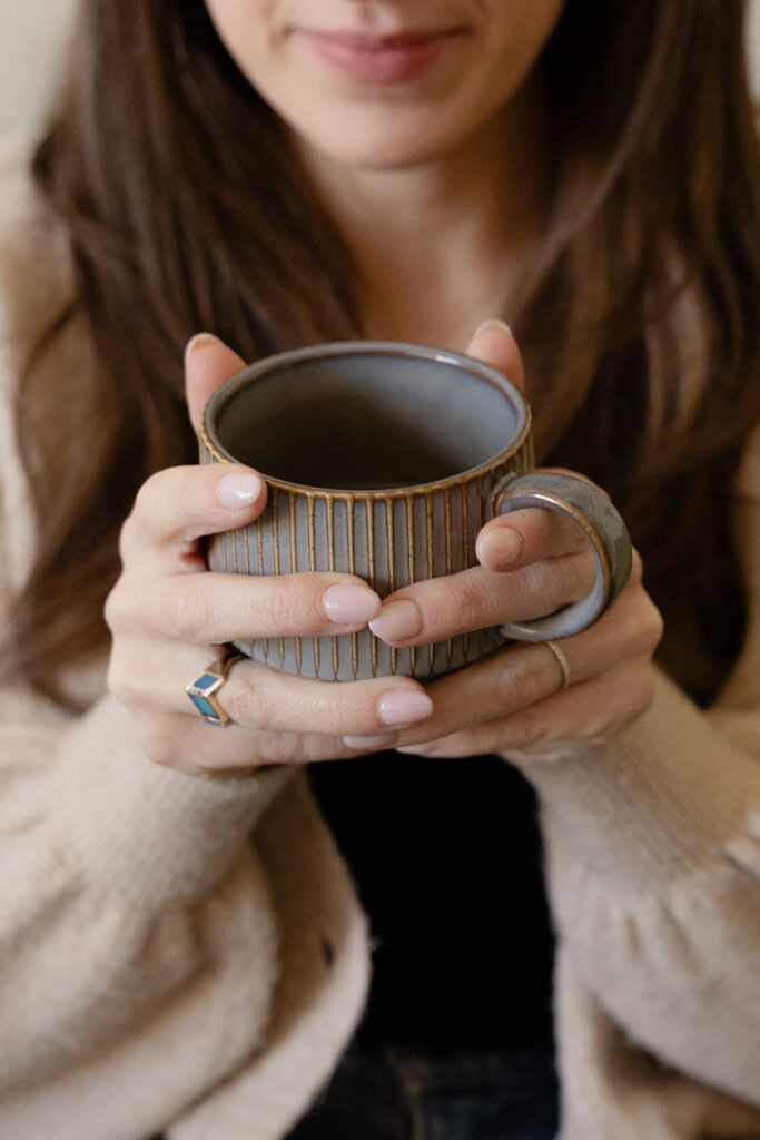 Therapist brand photos with tea